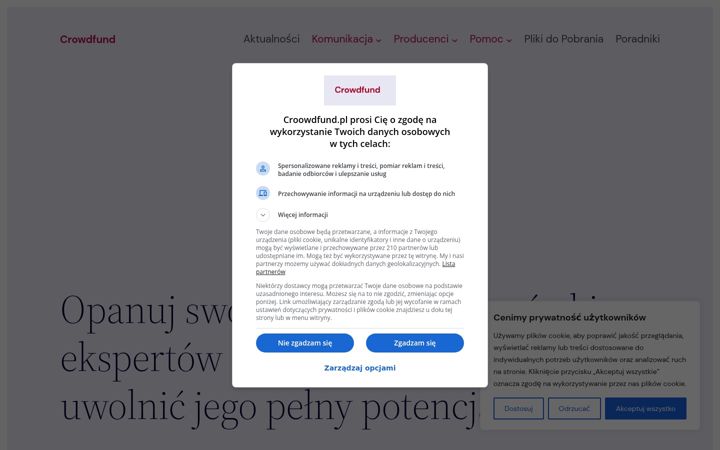 Screenshot of croowdfund.pl