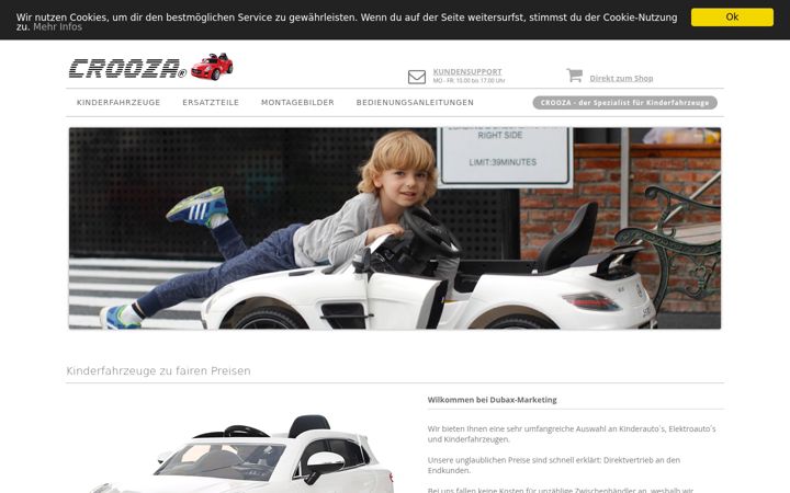Screenshot of crooza.de