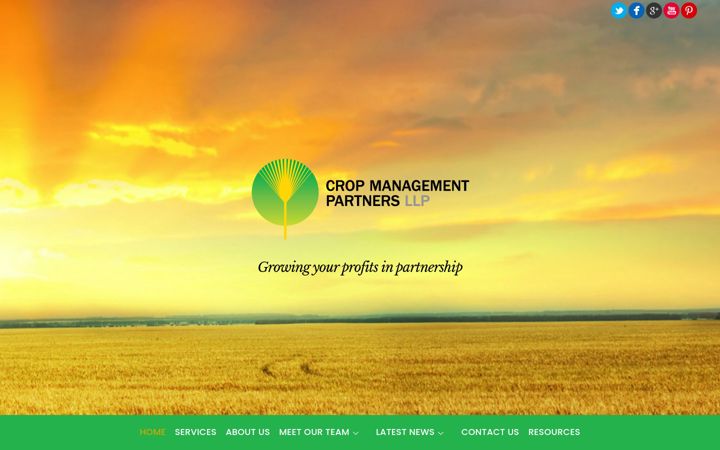 Screenshot ta' cropmanagement.co.uk