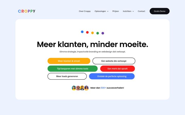 Screenshot of croppy.nl