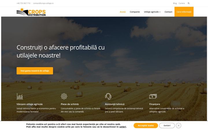 Képernyőkép: crops-utilaje.ro