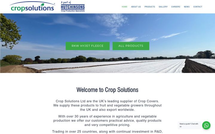 Screenshot of cropsolutions.co.uk