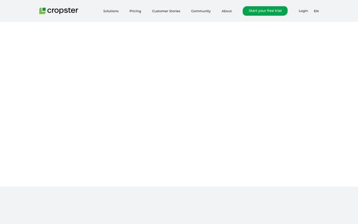 Screenshot ta' cropster.com