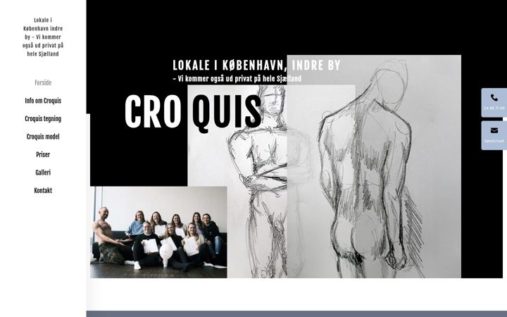 Screenshot of croquis-kunst.dk