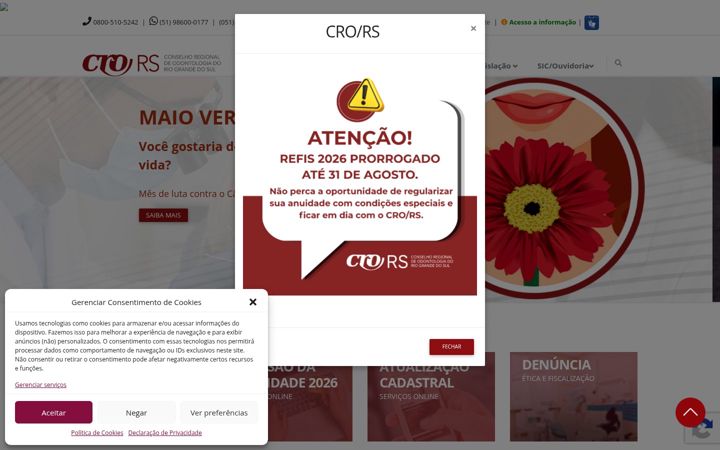 Screenshot of crors.org.br
