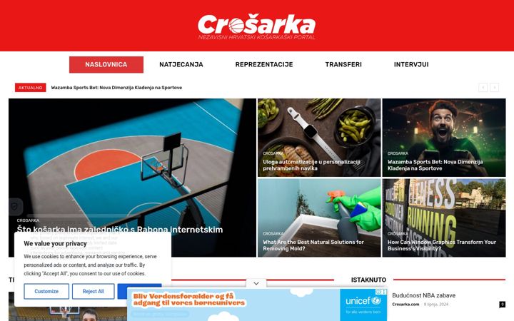 Screenshot of crosarka.com