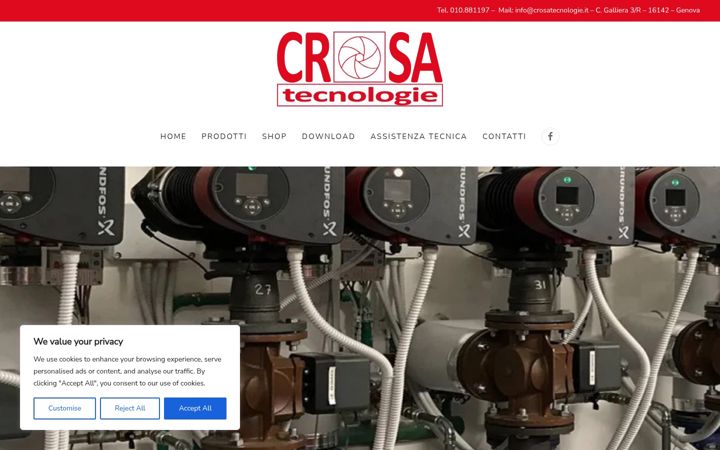 Screenshot of crosatecnologie.it