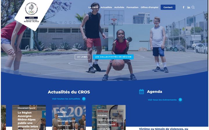 Ekrānuzņēmums no crosauvergnerhonealpes.fr
