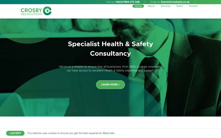 Screenshot of crosbyhs.co.uk