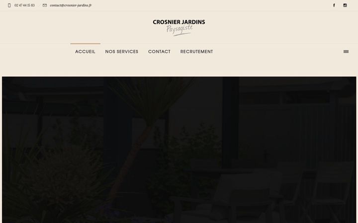 Ekrānuzņēmums no crosnier-jardins.fr