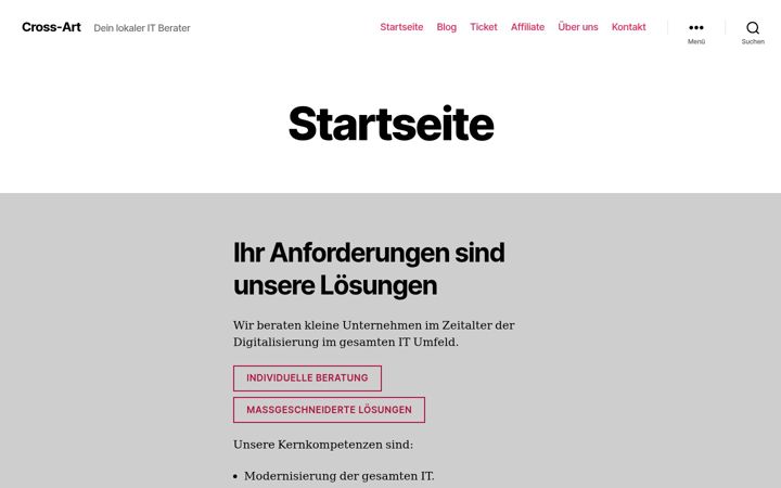 Screenshot of cross-art.net