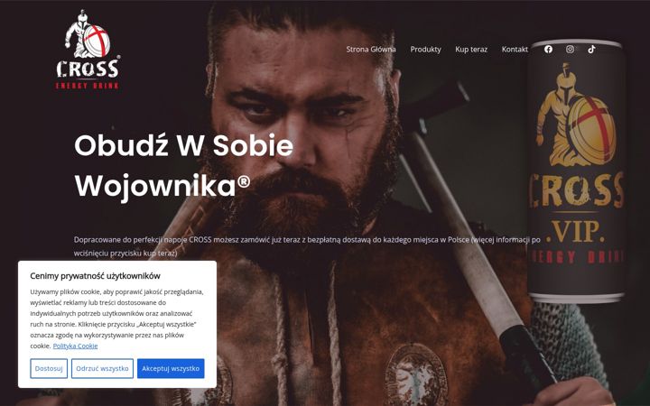 Screenshot of cross-energydrink.pl