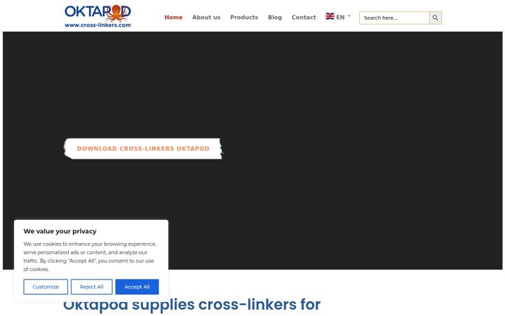 Screenshot of cross-linkers.com