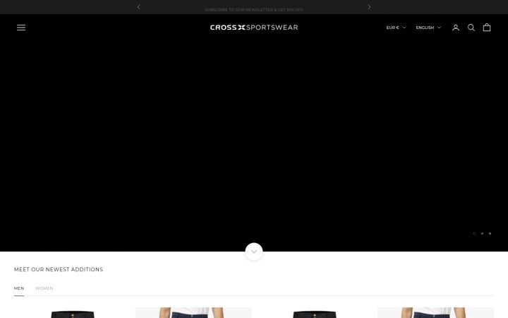 Screenshot of cross-sportswear.com