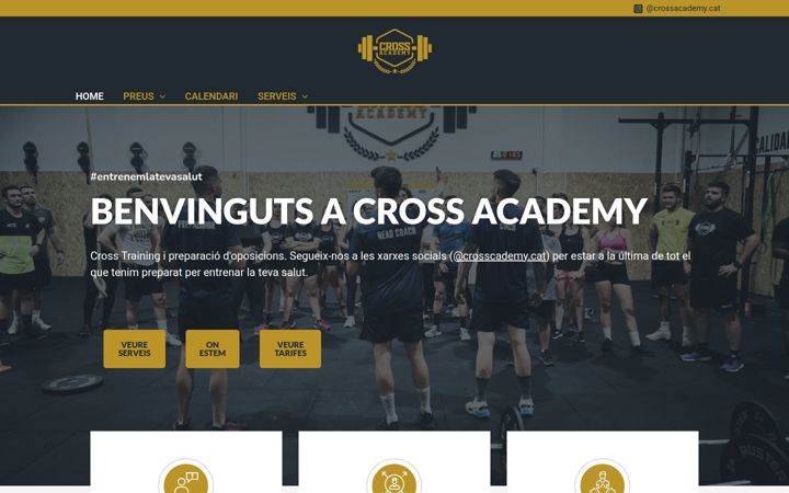 Screenshot of crossacademy.cat