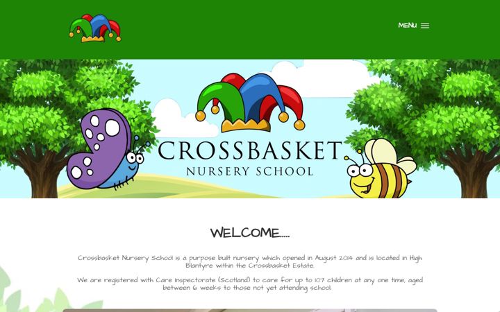 Екранна снимка на crossbasketnursery.co.uk