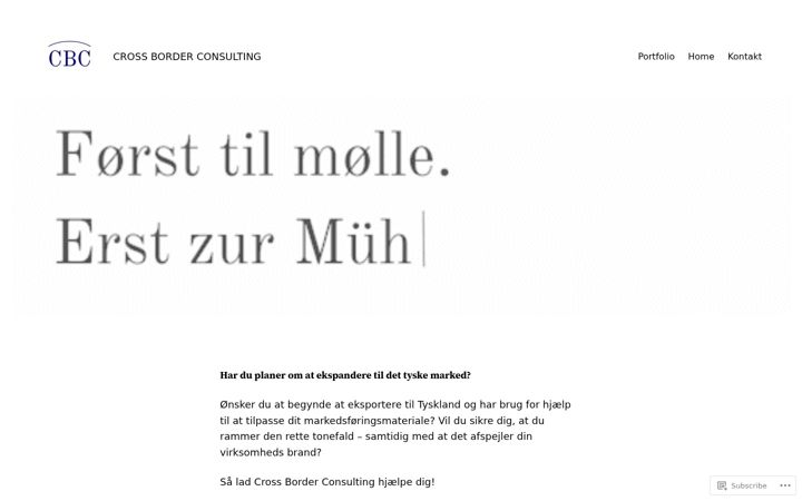 Screenshot of crossborderconsulting.dk
