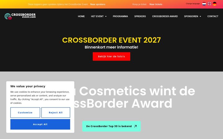 Screenshot of crossborderevent.com
