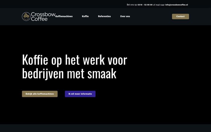 Screenshot of crossbowcoffee.nl