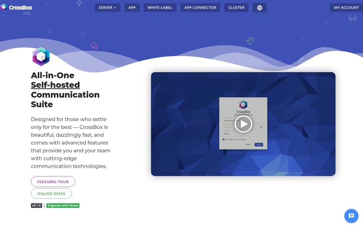 Screenshot of crossbox.io