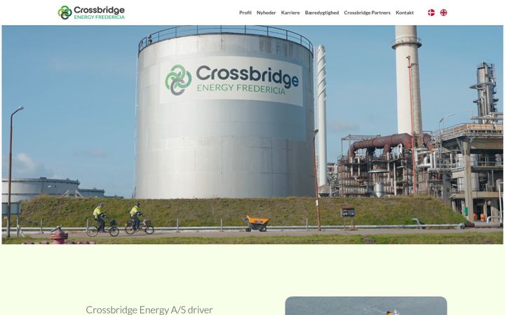 Screenshot of crossbridge.dk