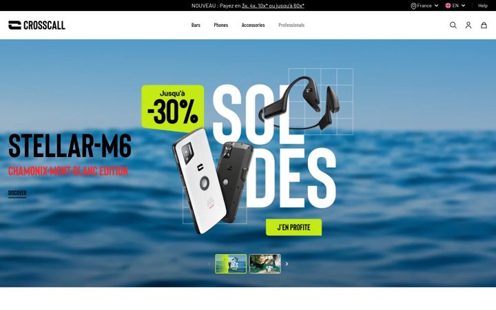 Screenshot di crosscall.com