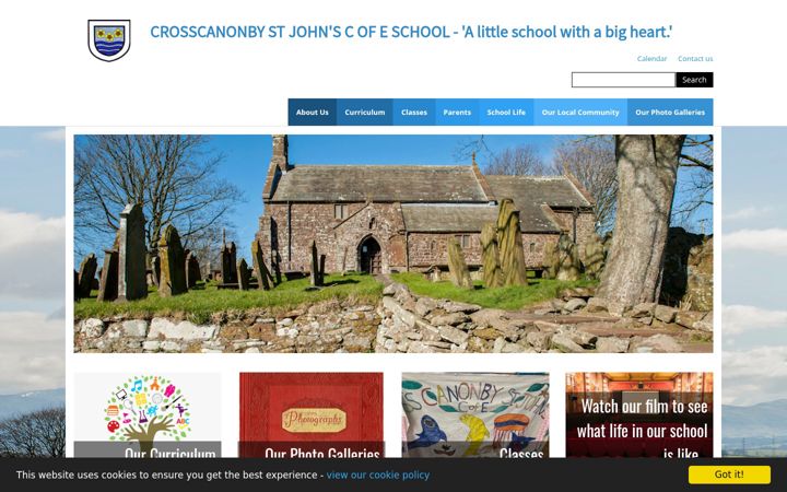 Екранна снимка на crosscanonby.cumbria.sch.uk