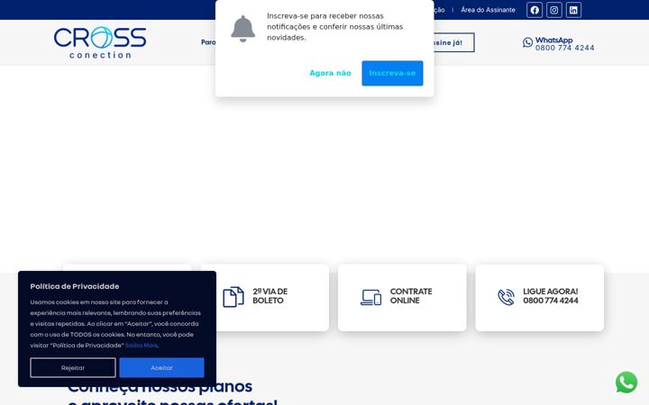 Screenshot di crossconection.com.br