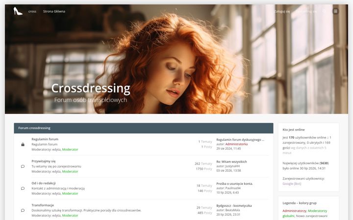 Screenshot of crossdressing.pl