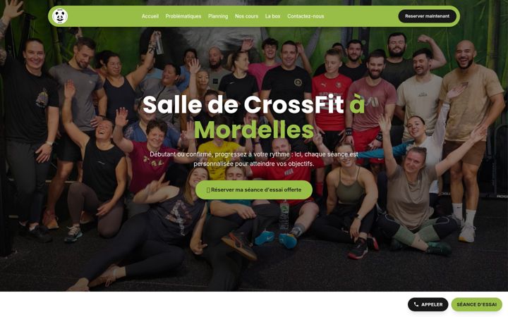 Ekrānuzņēmums no crossfit-ama.fr