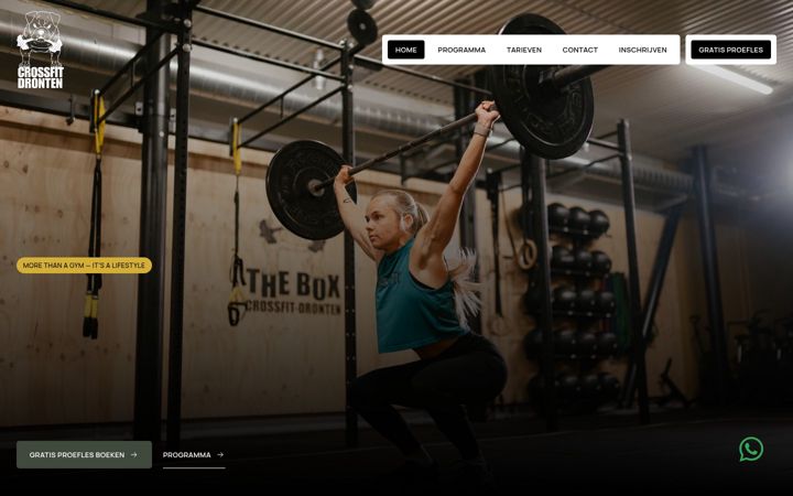 Screenshot ta' crossfit-dronten.nl