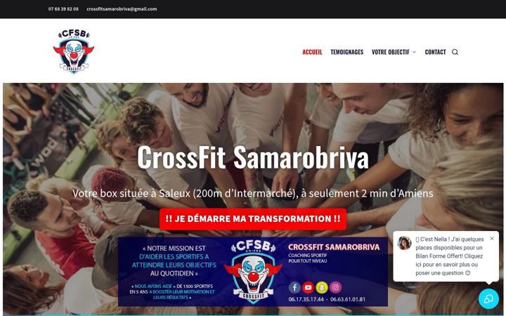 Ekrānuzņēmums no crossfit-samarobriva.fr