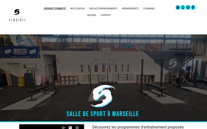 Ekrānuzņēmums no crossfit-symbiote.fr