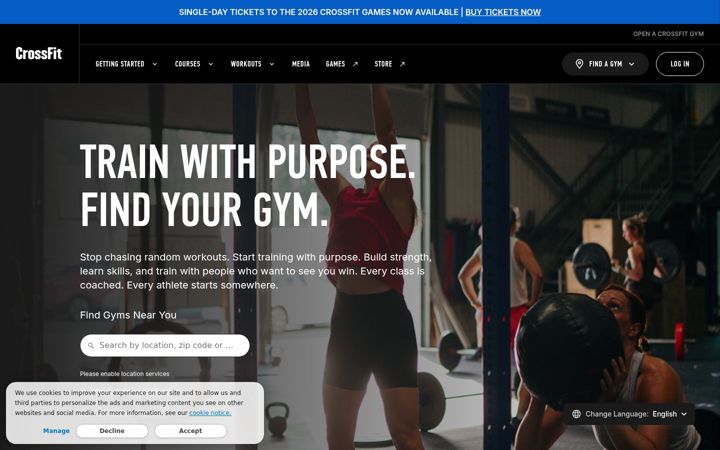 Képernyőkép: crossfit.com