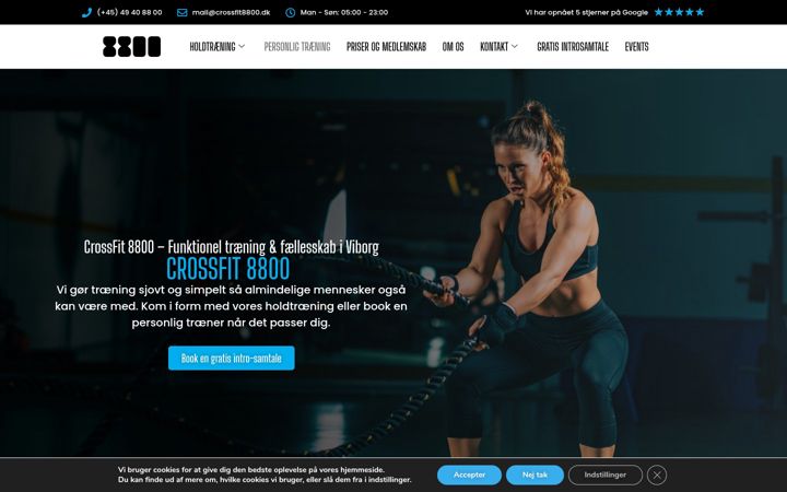 Screenshot of crossfit8800.dk