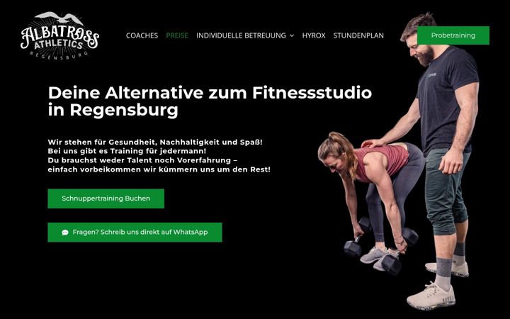 Screenshot of crossfitalbatross.de
