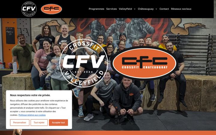 Screenshot of crossfitcv.ca