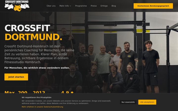 Screenshot of crossfitdortmund.de