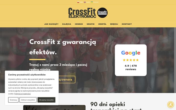 Screenshot di crossfitelektromoc.pl