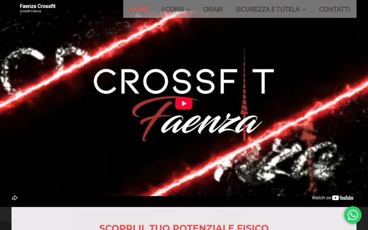 Kuvakaappaus sivustosta crossfitfaenza.it