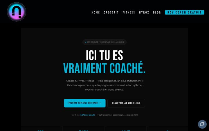 Ekrānuzņēmums no crossfitlesangles.fr