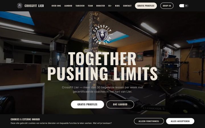 Screenshot of crossfitlier.be