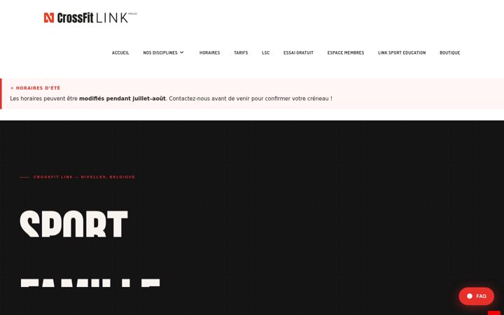 Screenshot of crossfitlink.be