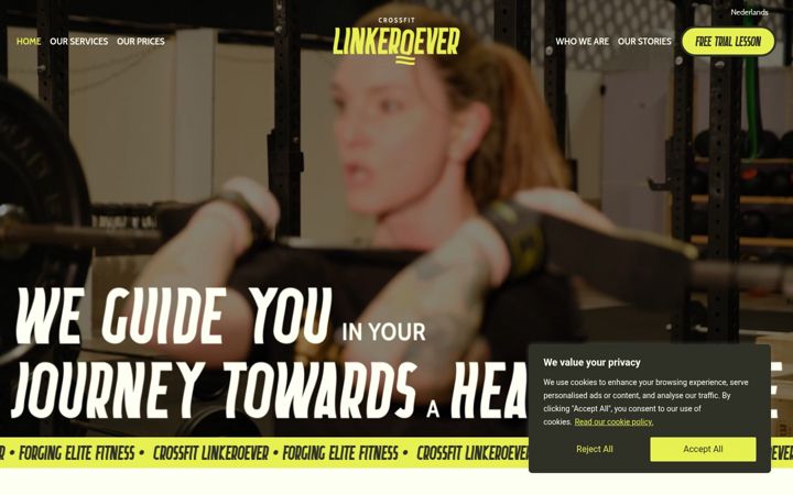 Screenshot of crossfitlinkeroever.be