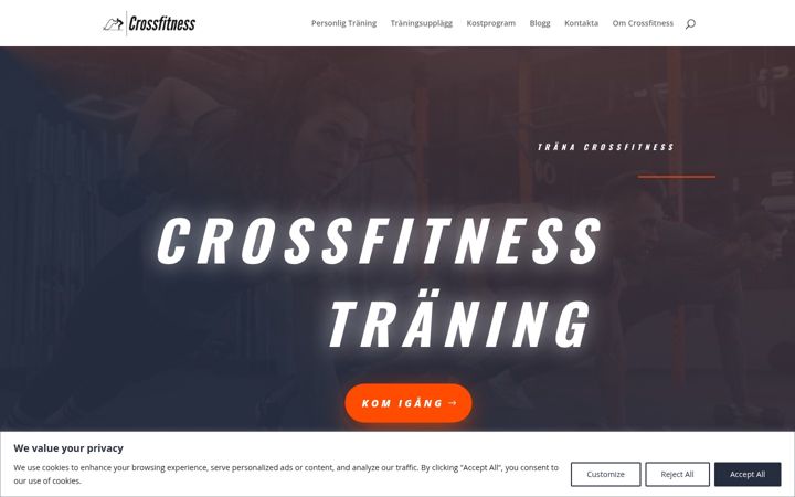Screenshot of crossfitness.se