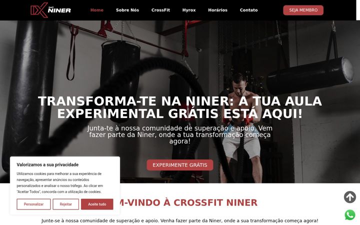 Screenshot of crossfitniner.pt