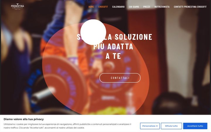 Screenshot of crossfitprenestina.it