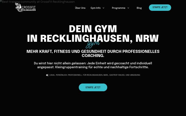 Screenshot of crossfitrecklinghausen.de