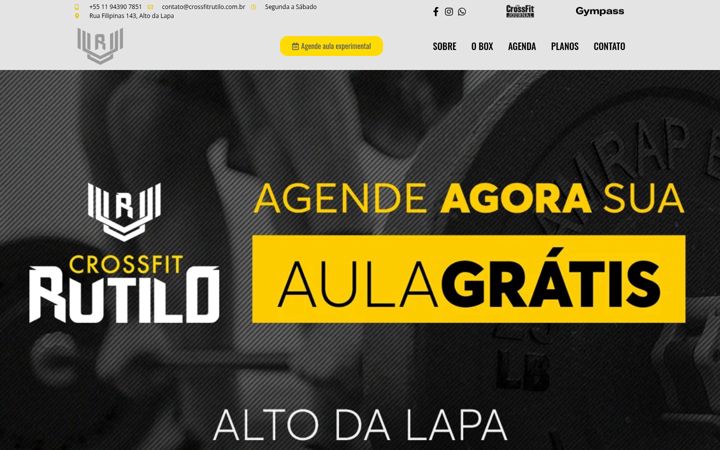 Screenshot of crossfitrutilo.com.br