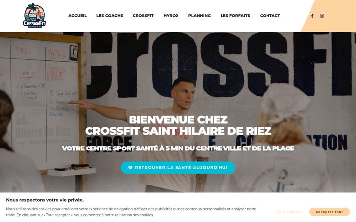 Screenshot of crossfitsthilairederiez.fr